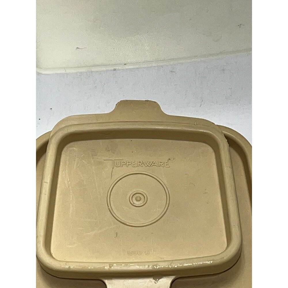 Vintage Tupperware Cereal Keeper 1588-5 with Beige Lid - Picture 10 of 12